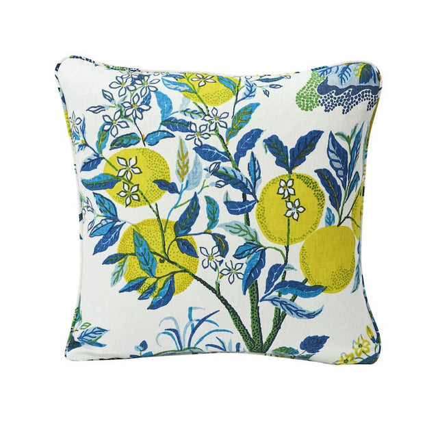 Schumacher Pool 18" x 18" Citrus Garden Pillow