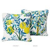 Schumacher Pool 18" x 18" Citrus Garden Pillow