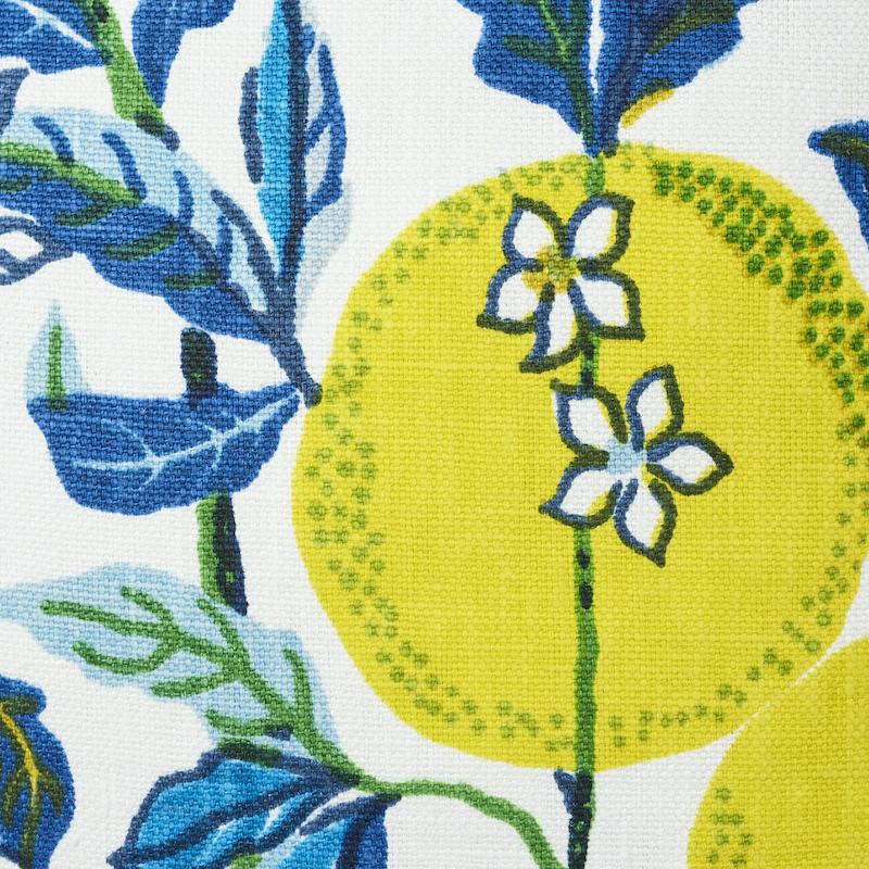 Schumacher Pool 18" x 18" Citrus Garden Pillow