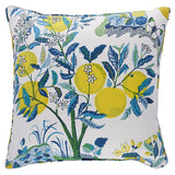 Schumacher Pool 22" x 22" Citrus Garden Pillow