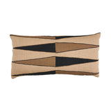 Schumacher Lava Black 35" x 18" Moorea Pillow