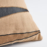 Schumacher Lava Black 35" x 18" Moorea Pillow