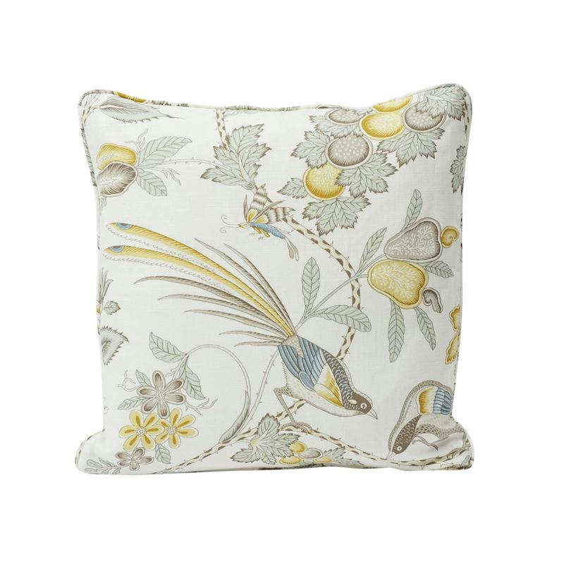 Schumacher Cadet & Citron 18" x 18" Campagne Pillow