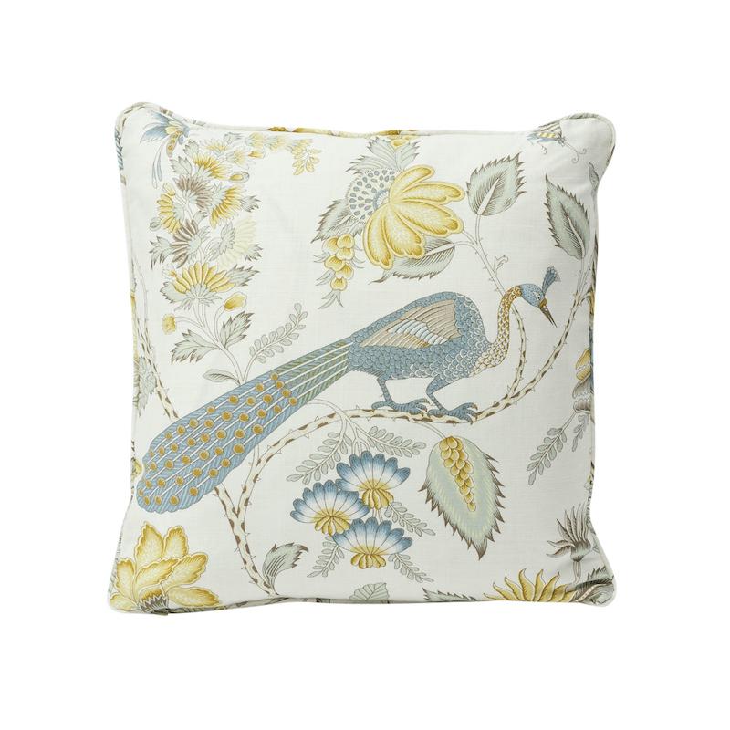 Schumacher Cadet & Citron 18" x 18" Campagne Pillow