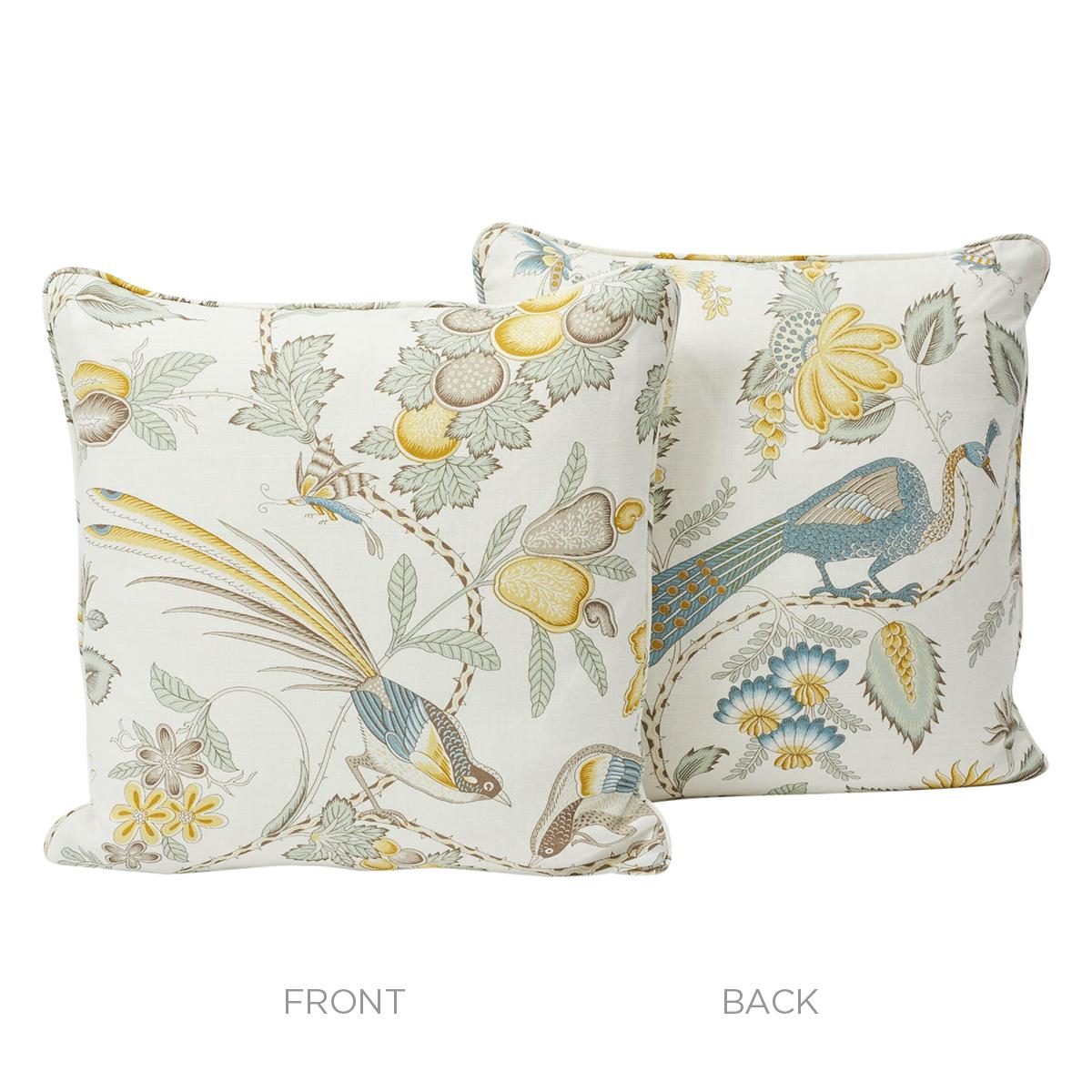 Schumacher Cadet & Citron 18" x 18" Campagne Pillow