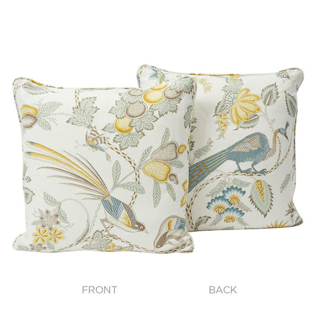 Schumacher Cadet & Citron 18" x 18" Campagne Pillow