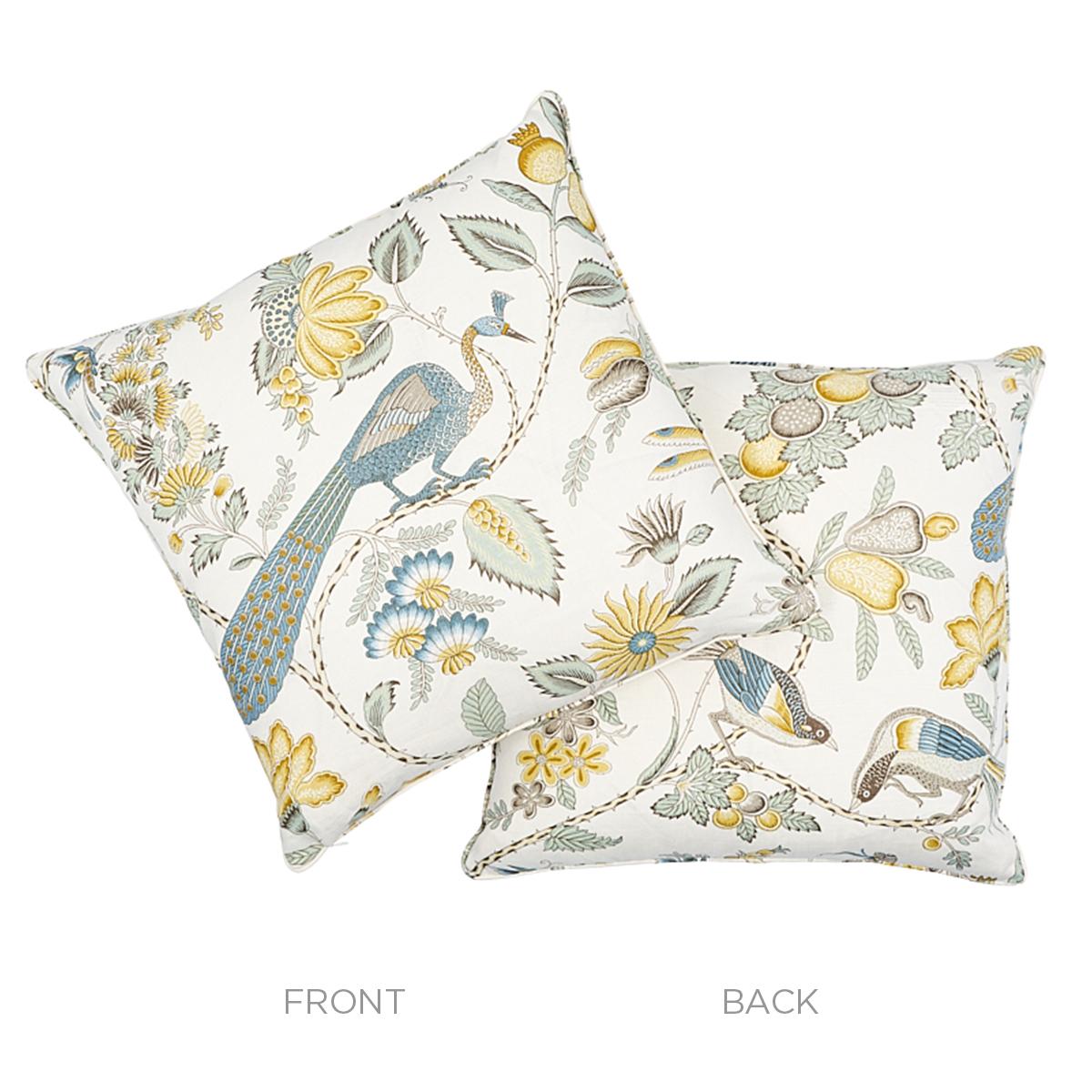 Schumacher Cadet & Citron 22" x 22" Campagne Pillow