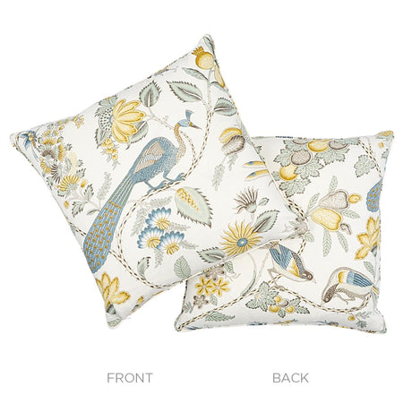 Schumacher Cadet & Citron 22" x 22" Campagne Pillow