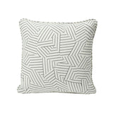 Schumacher Black & White 20" x 20" Deconstructed Stripe Pillow