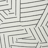 Schumacher Deconstructed Stripe Black & White 20" x 20" Pillow