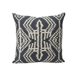 Schumacher Charcoal 18" x 18" Asaka Ikat Pillow
