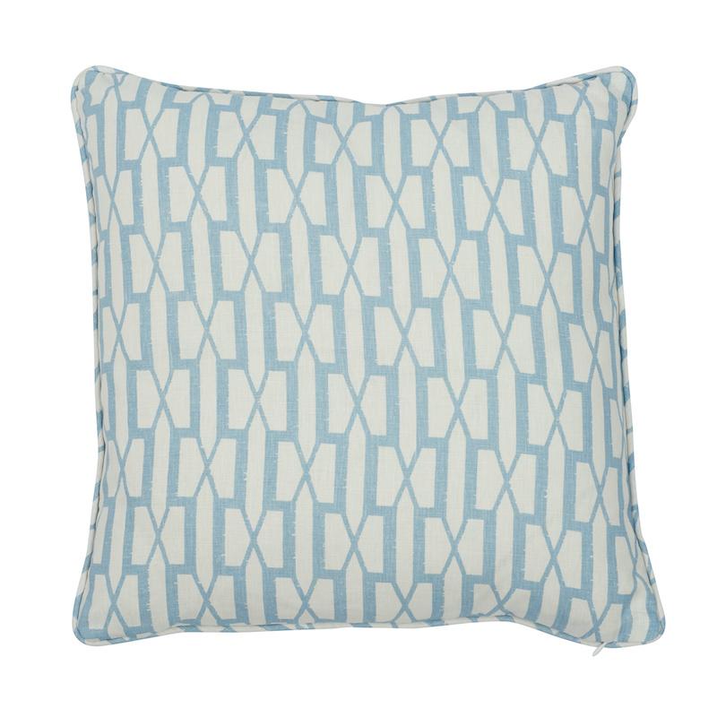 Schumacher Sky 18" x 18" Belvedere Pillow