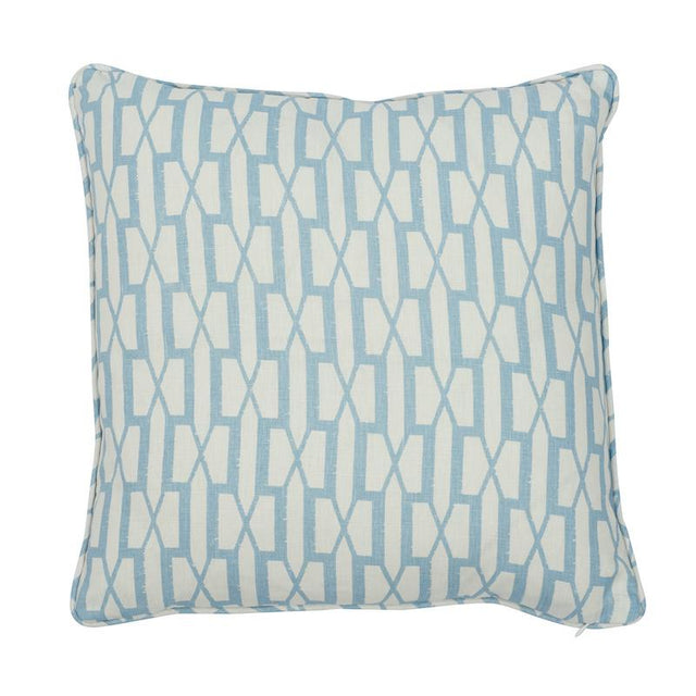 Schumacher Sky 18" x 18" Belvedere Pillow