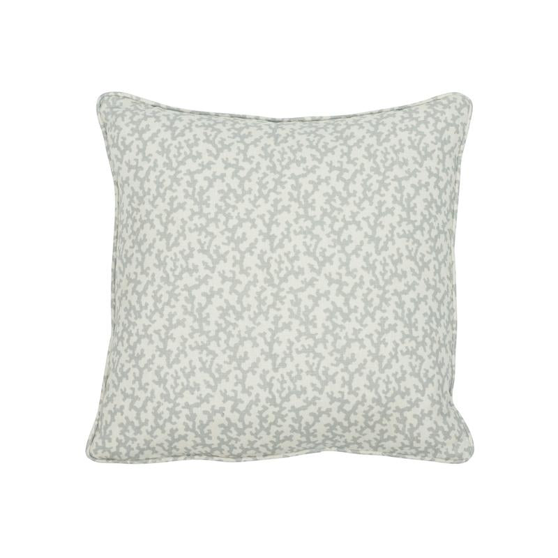 Schumacher Orpington Blue 20" x 20" Folly Pillow