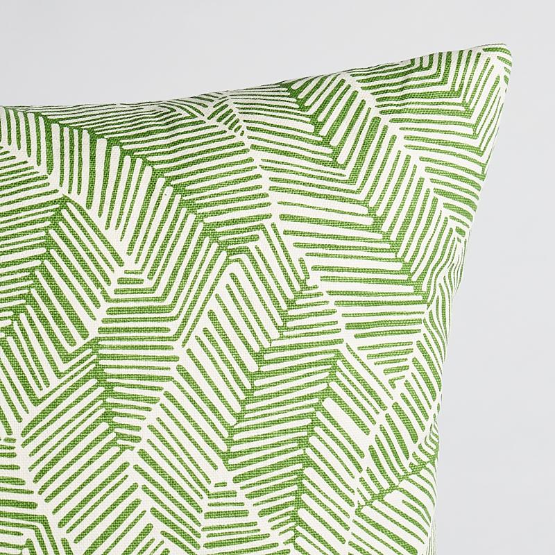 Schumacher Leaf 20" x 20" Abstract Leaf Pillow