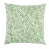 Schumacher Leaf 22" x 22" Abstract Leaf Pillow