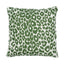 Schumacher Green 22" x 22" Iconic Leopard Pillow