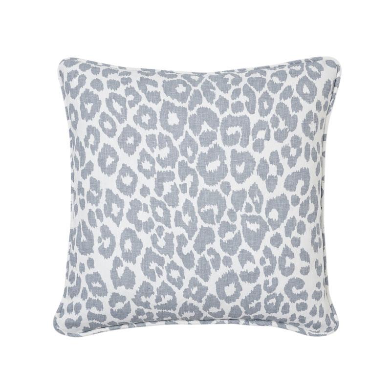Schumacher Sky 20" x 20" Iconic Leopard Pillow