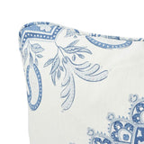Schumacher Indigo 18" x 18" Montecito Medallion Pillow