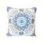 Schumacher Indigo 20" x 20" Montecito Medallion Pillow