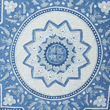Schumacher Montecito Medallion Indigo 20" x 20" Pillow
