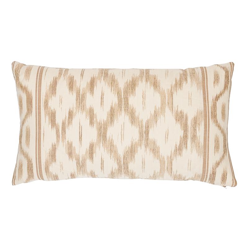 Schumacher Santa Monica Ikat Neutral 26" x 15" Pillow