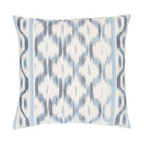 Schumacher Santa Monica Ikat Indigo Blue 22" x 22" Pillow