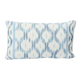 Schumacher Santa Monica Ikat Indigo Blue 26" x 15" Pillow