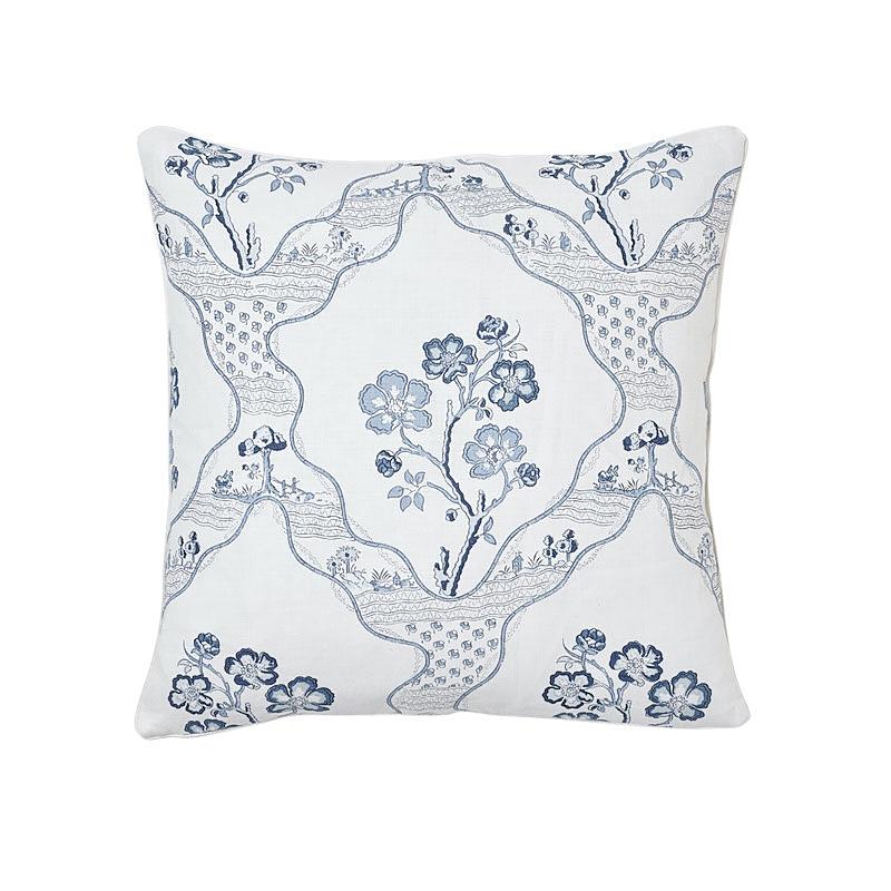 Schumacher Delft 18" x 18" Marella Pillow