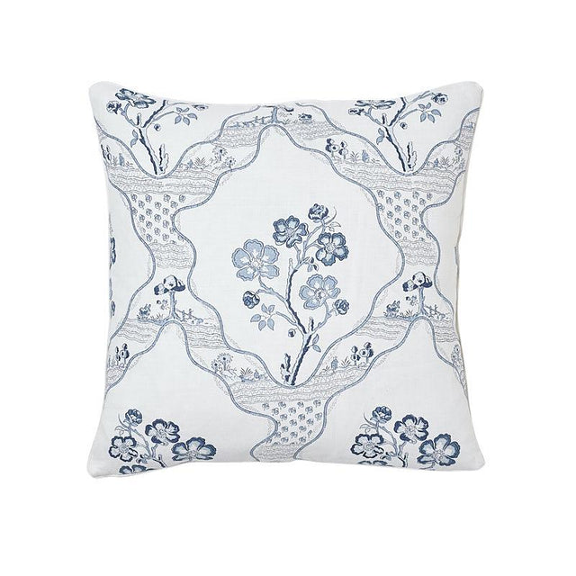 Schumacher Delft 18" x 18" Marella Pillow