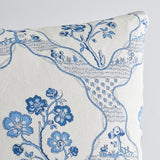 Schumacher Delft 22" x 22" Marella Pillow