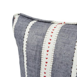 Schumacher Charcoal 18" x 18" Amour Pillow
