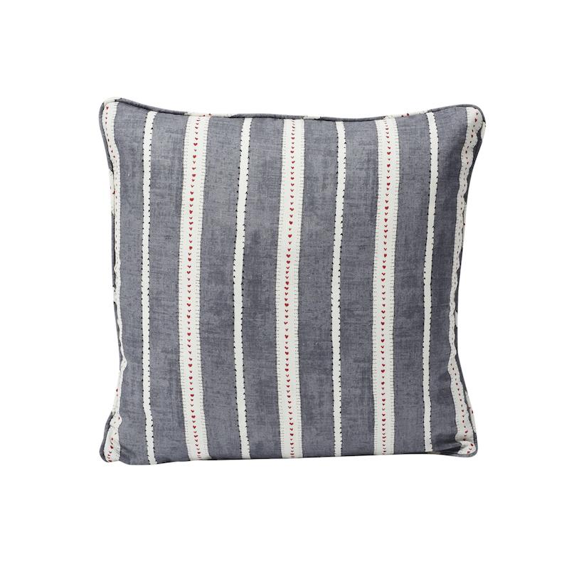 Schumacher Charcoal 18" x 18" Amour Pillow