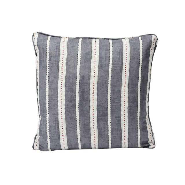 Schumacher Charcoal 18" x 18" Amour Pillow