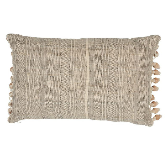 Schumacher Natural & Black 22" x 14" Mohave Pillow