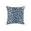 Schumacher Navy 18" x 18" Iconic Leopard I/O Pillow