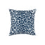 Schumacher Navy 20" x 20" Iconic Leopard I/O Pillow