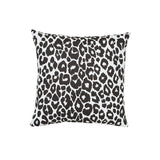 Schumacher Graphite 18" x 18" Iconic Leopard I/O Pillow