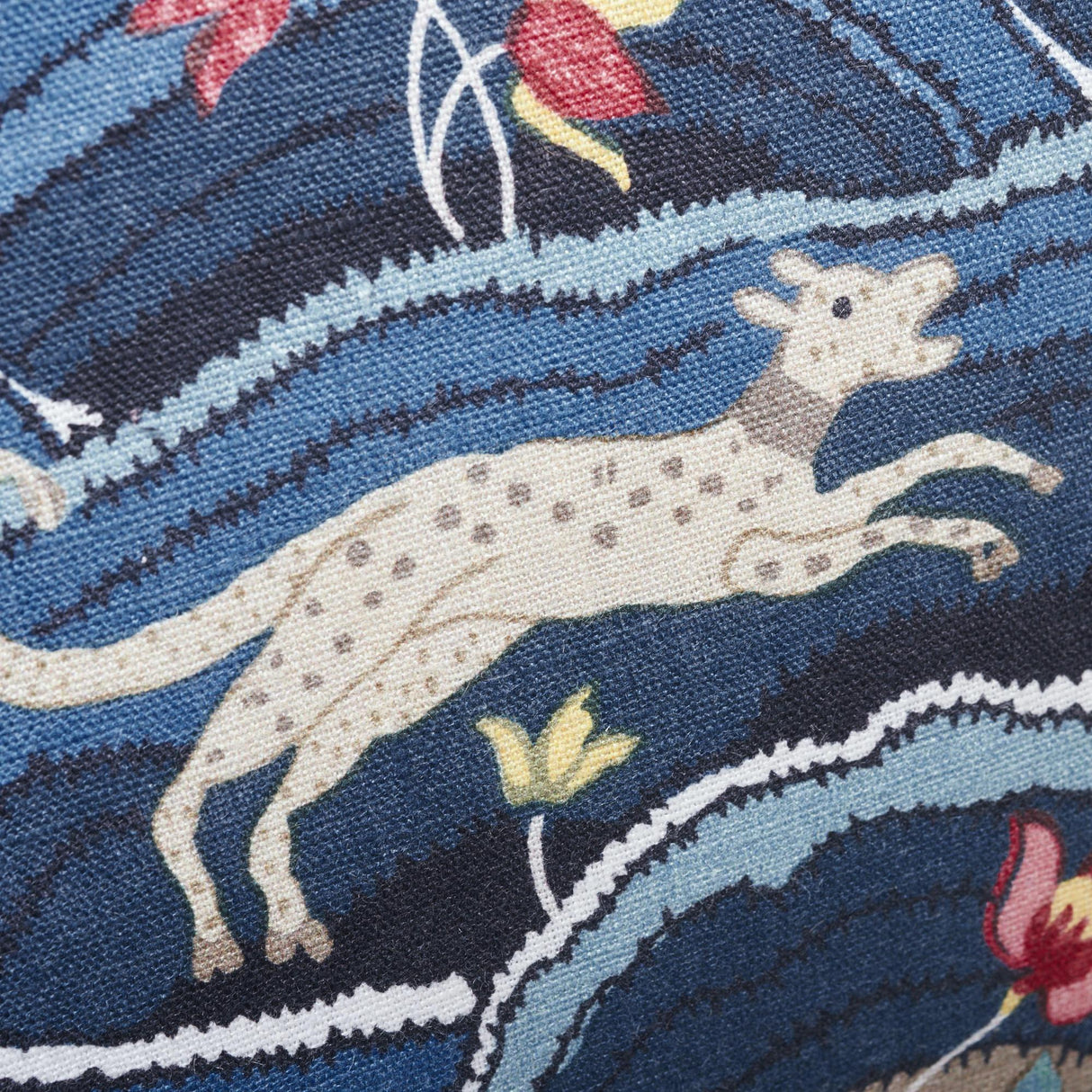 Schumacher Blue 20" x 20" Rolling Hills Pillow
