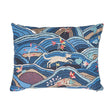 Schumacher Blues 16" x 12" Rolling Hills Pillow
