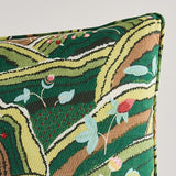 Schumacher Green 20" x 20" Rolling Hills Pillow