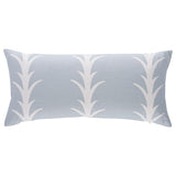 Schumacher Sky 30" x 14" Acanthus Stripe Pillow