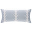 Schumacher Sky 30" x 14" Acanthus Stripe Pillow