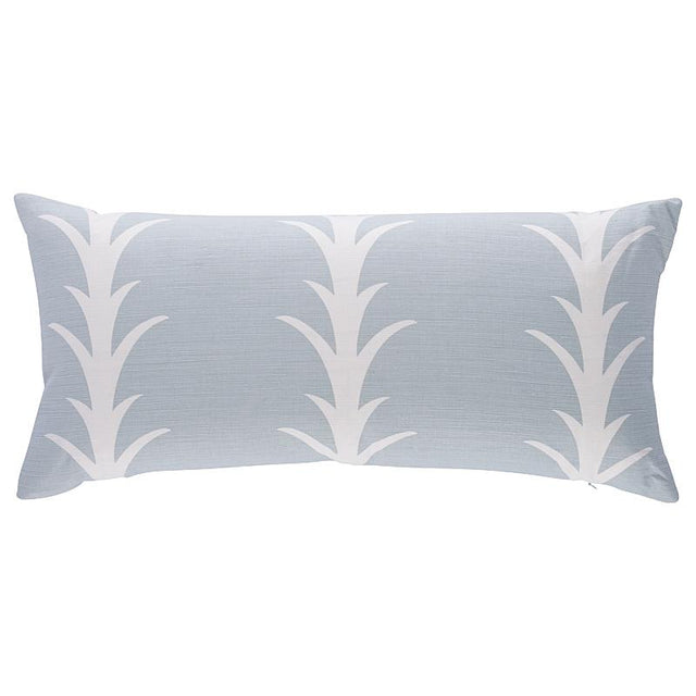 Schumacher Sky 30" x 14" Acanthus Stripe Pillow