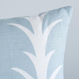 Schumacher Sky 30" x 14" Acanthus Stripe Pillow
