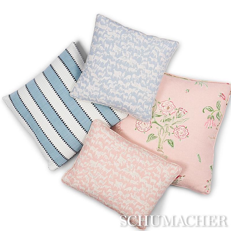Schumacher Fauna Dusty Pink 16" x 12" Pillow