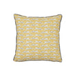 Schumacher Yellow 14" x 14" Leaping Leopards Pillow
