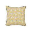 Schumacher Yellow 16" x 16" Leaping Leopards Pillow