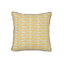 Schumacher Yellow 16" x 16" Leaping Leopards Pillow