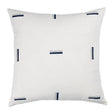 Schumacher Prussian & Grey 22" x 22" Icehouse Pillow